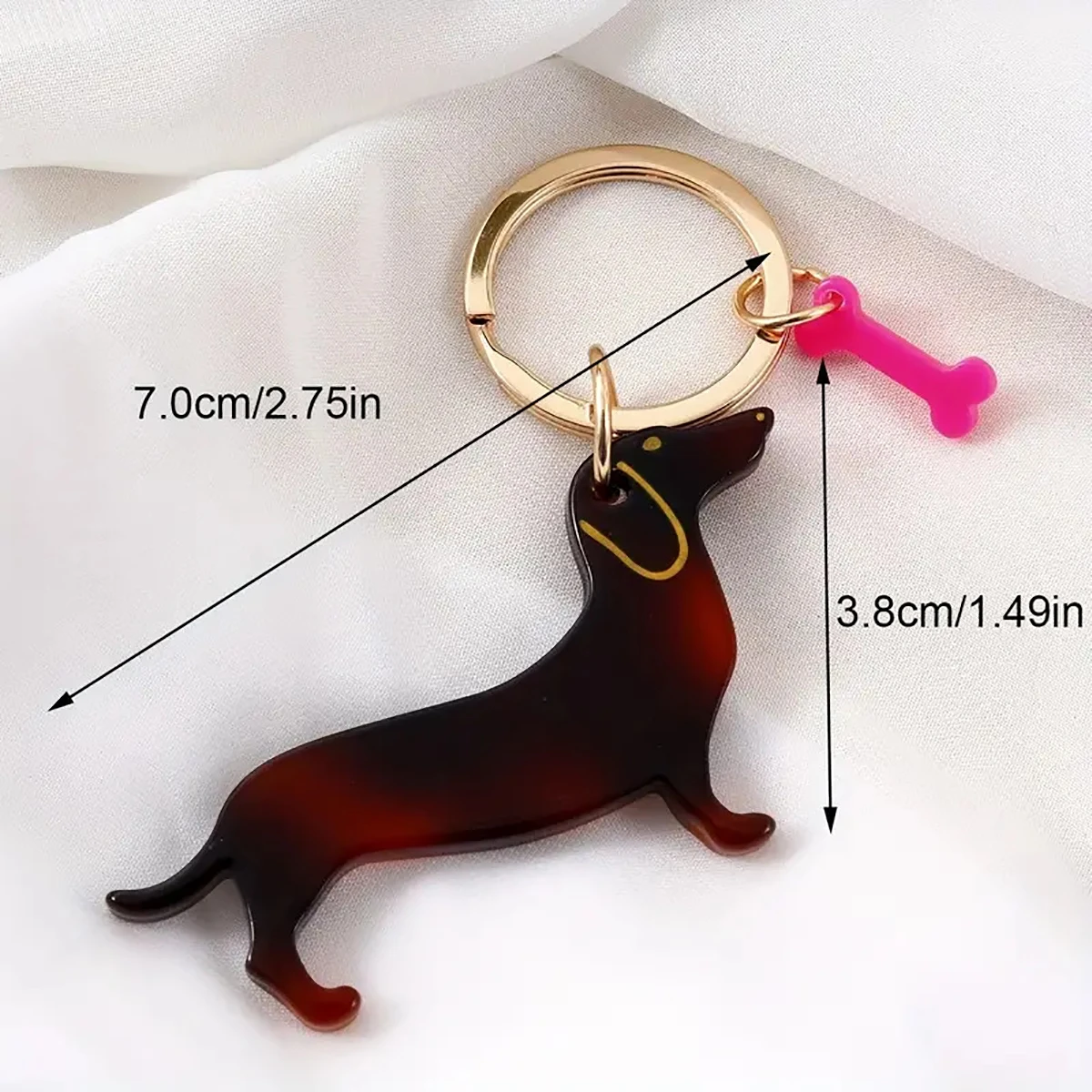1Pc Personalized Black Dog Keychain New Creative Dog Keychain Key Ring Pendant Bag Car Key Wallet Keychain Accessories image 6