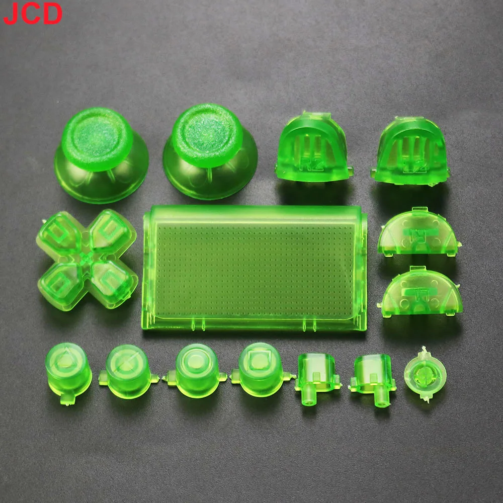 JCD For PS4 Pro Slim JDS 040 JDM 040 Game Handle Controllers Full Set Joysticks D-pad R1 L1 R2 L2 Direction Key AB XY Buttons