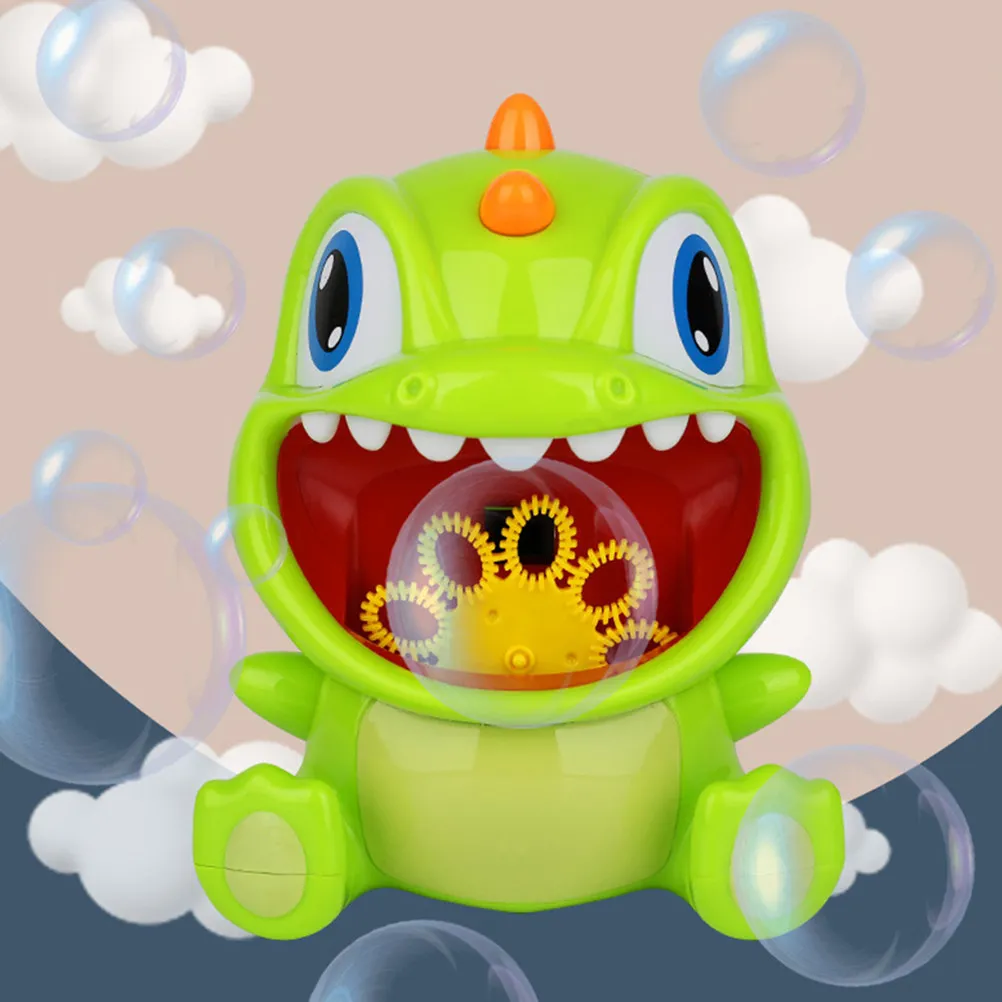 

Креативная электрическая машинка для мыльных пузырей без заусенцев, удобная в использовании, из прочного АБС-пластика, безопасная для детей, подарок, мультяшная игрушка-генератор пузырей