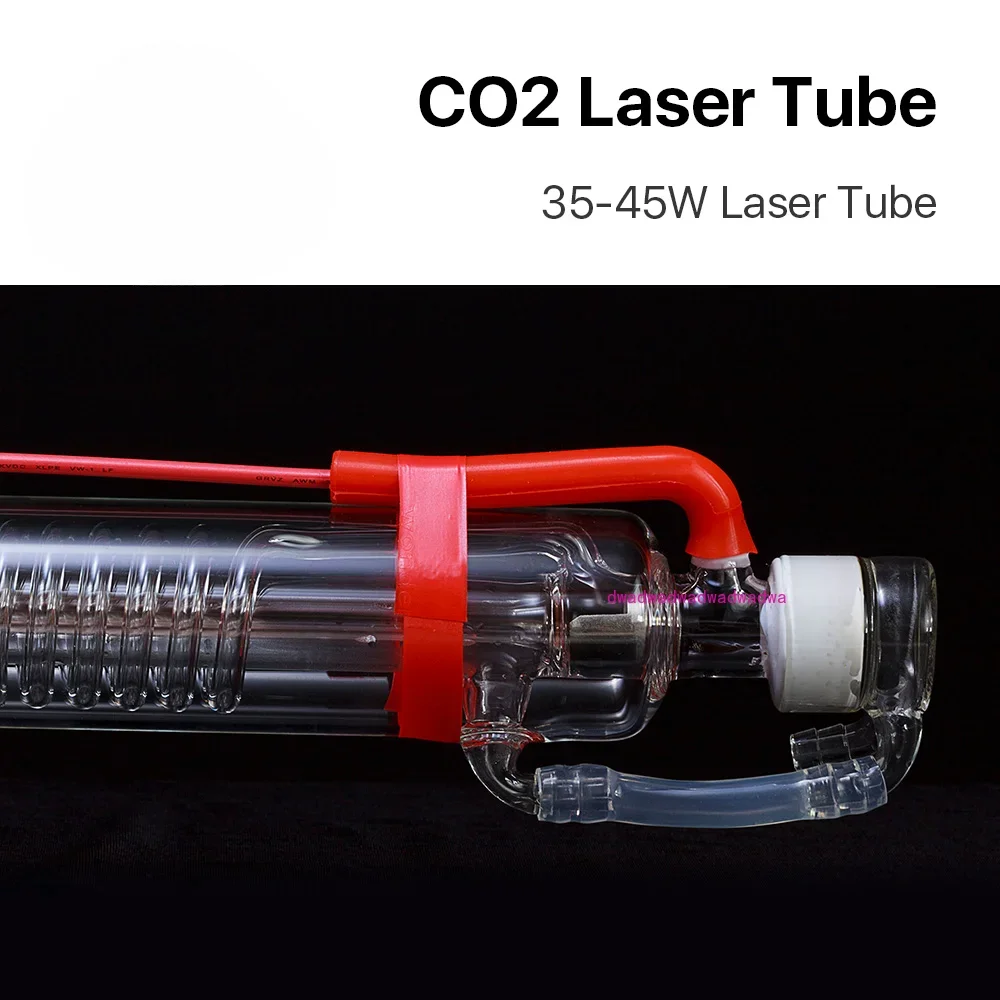 35-45W Co2 Laser Upgraded Metal Head Tube 720MM Glass Pipe Lamp for CO2 Laser Engraving Cutting Machine