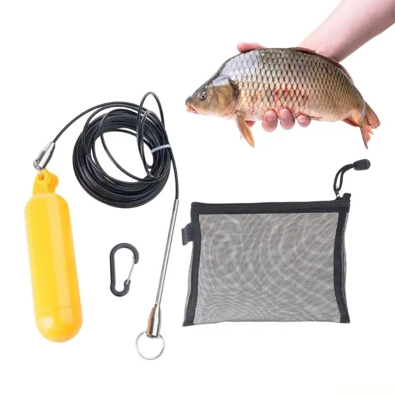 

U2JB Fish Needle Hook Stringer Quick Handspear Fish Holder Fish Stringer Enduring
