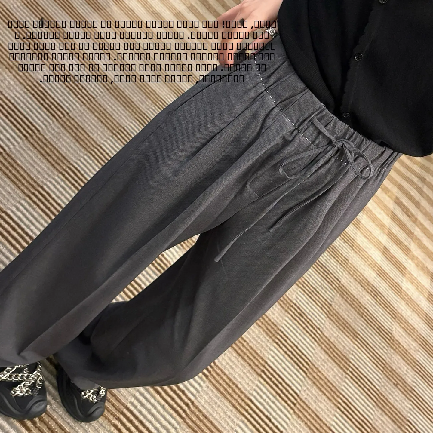 

Модные повседневные брюки с высокой талией и прямым кроем, на резинке, однотонные, деловые, женские, с высокой талией