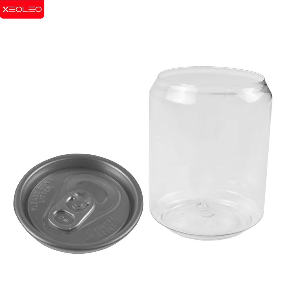 XEOLEO 250ml 200pcs Bottle Drink Bottle With Lids Caps Juice Cup Milk Tea Juice Cold PET Bottle for Coffee/Bubble tea/Milk tea