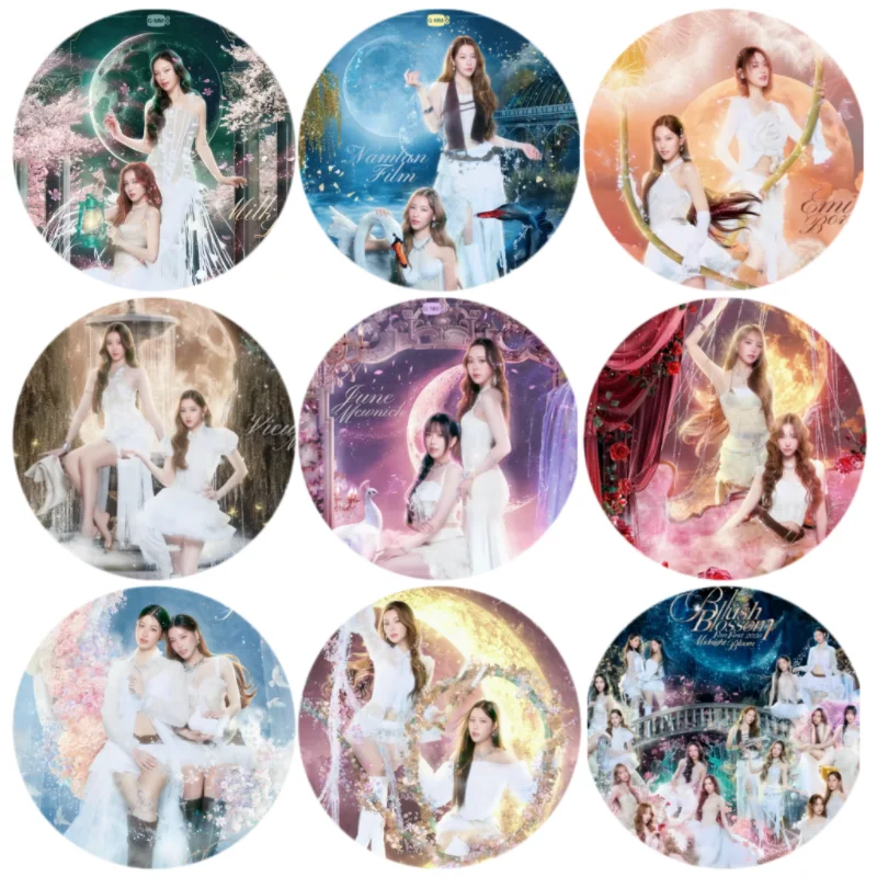 

9PC/SET Thai Blush Blossom Concert 2026 Namtanfilm Milklove Emibonnie Viewmim Junemewnich Badge Bang Brooch Bag Decor Pins