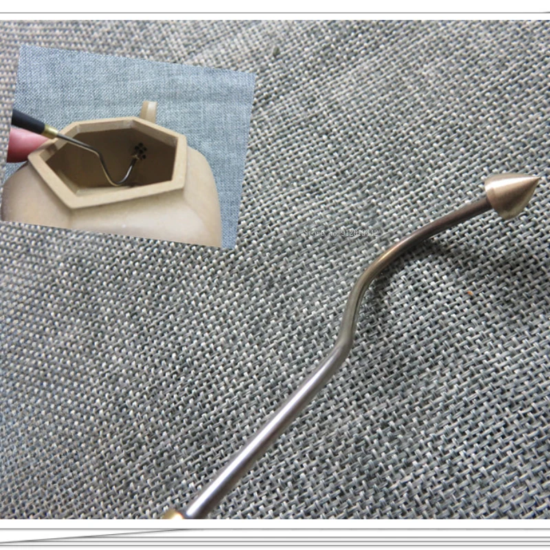 الأرجواني الطين إبريق الشاي صنع أدوات حفرة مستديرة ، الأرجواني الرمال وعاء عملية إنتاج ثقب المياه الداخلية ، خلع الملابس أدوات خاصة #4