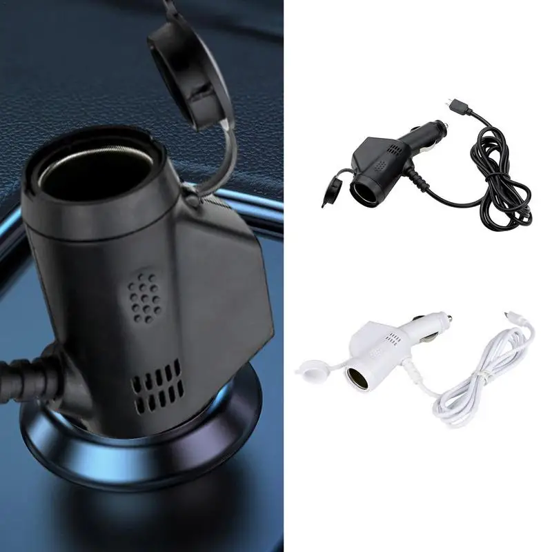 

Dual Car Charging Cable 3 In 1 Car Phone Charger Automobile Lighter Practical Charging Cable Space Saving Car Charger Cord For