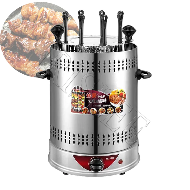 Electric 6/8/10 Forks Home Smokeless BBQ Grill Automatic Rotating Barbecue Skewer Grilled Kebab Machine