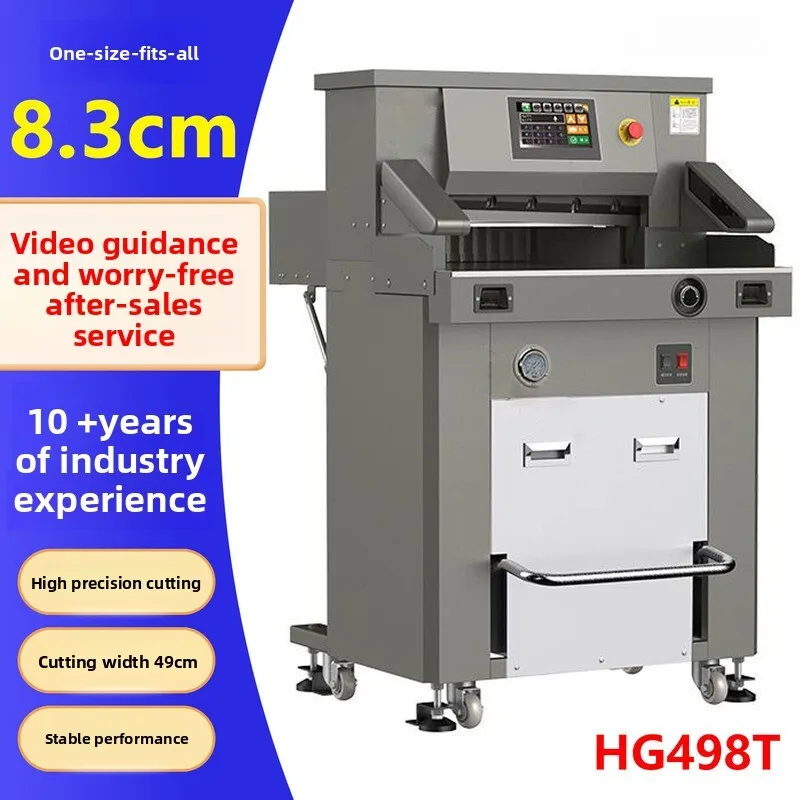 

Industrial Dual Hydraulic Paper Cutting Machine Heavy Duty Silent Graphic Printing Equipment Book Cutter Fully Automatic