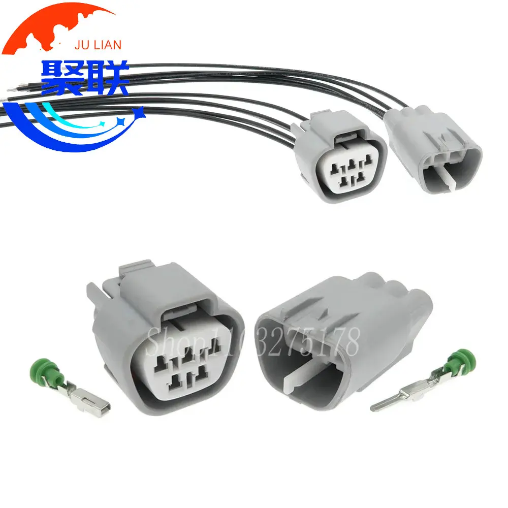 1Set 5Pin 90980-11598 90980-11599 Male or Female Fog Turn Signal Plug Waterproof Electric EVO Wiper Motor Connector For Toyota