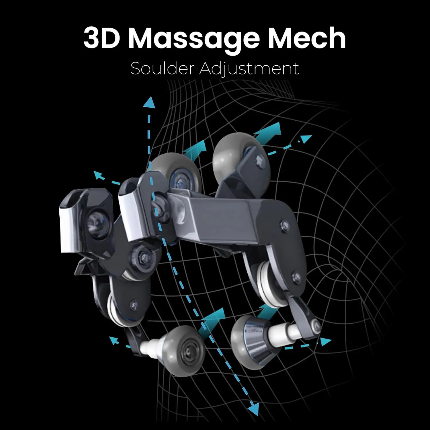 كرسي التدليك تيتان كوانتوم |   رمادي داكن |   ميزات الجسم بالكامل والجاذبية الصفرية |   برامج التدليك القابلة للتخصيص