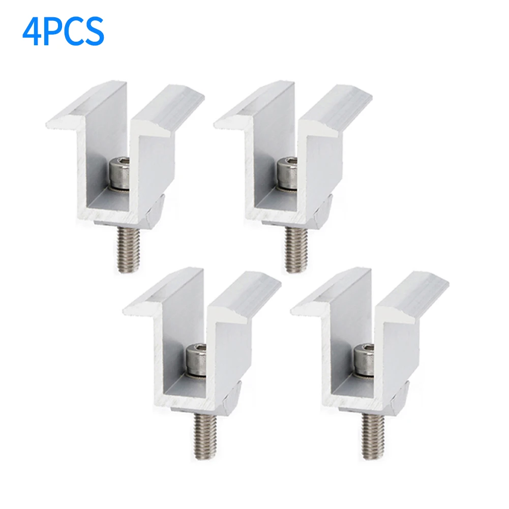 دعامة تثبيت ضوئية، مشابك ألواح شمسية غير قابلة للتعديل تتحمل الطقس القصوى بما في ذلك الرياح الثقيلة وتساقط الثلوج