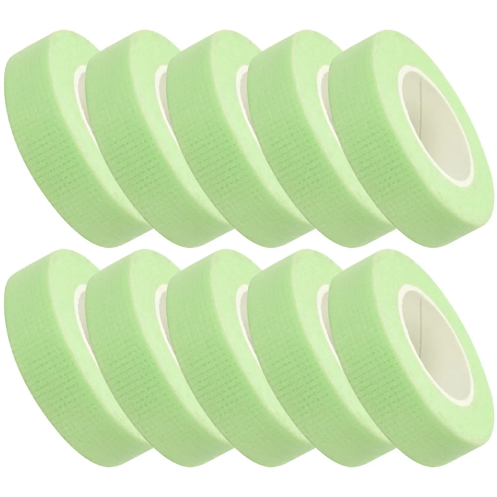 10 Rotoli di Nastro per Extension Ciglia, Rotolo da 9 Metri, Nastro Adesivo Traspirante in Tessuto Non Tessuto, Nastro Professionale per Extension Ciglia