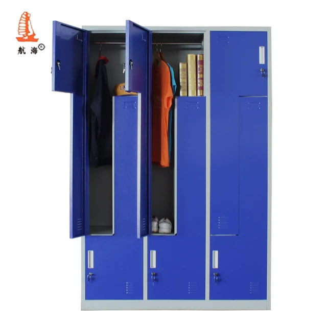 Modular Fitness Lockers,VIP Modern Home Gym Locker Room Modular 6 Z Type Steel Step Storage Six Door Athletic Metal Locker For H
