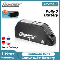 Chamrider Original Downtube Ebike Battery Polly 7 48V 25AH 36V 52V Electric Battery 21700 Lithium lon Battery 2000W 40A BMS