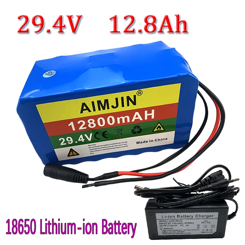 

7S4P 29.4V 12800mAh 18650 Battery Lithium Ion Battery For transportation equipment Outdoor Power Supplies etc