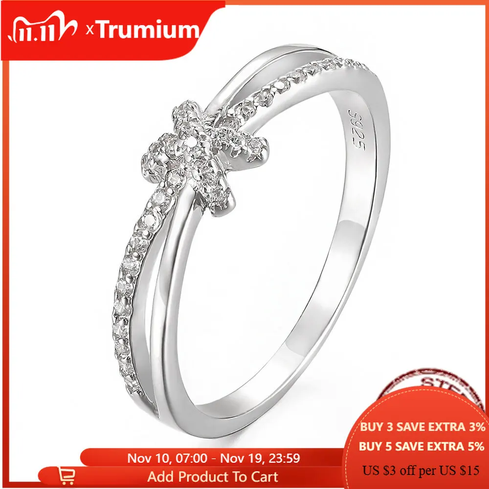 

Trumium Silver Rings Intertwined Lines Finger Rings For Women Classic Luxury 925 Sterling Silver Stackable Ring Fashion Jewelry