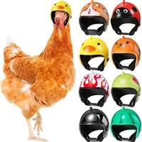 Farm Pet Chicken Helmet Sun Rain Protection Cute Hat for Hens Outdoor Henhouse Protective Gear Fighting Cock Funny