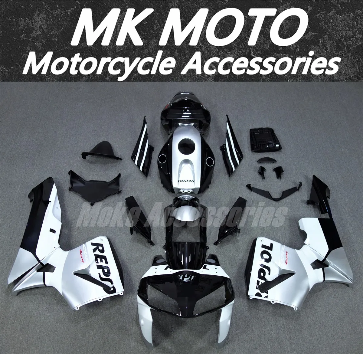 

Moke moto Motorcycle Fairings Kit Fit For Cbr600rr 2005-2006 Bodywork Set 05-06 High Quality Injection New Black Silver White
