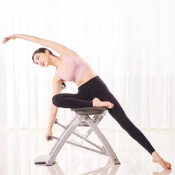 Pilates Pro Chair, Pilates Bench Yoga Chair Steady Universal Chair Favorite Moves Fun and Effective Aerobic Moves