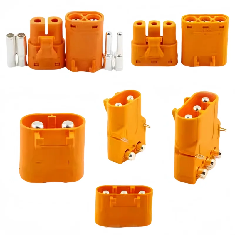 LCC30 LCB30 LCB40 LCB50 LCB60 Copper Silver Plated Lithium Battery Connector For Smart Appliance Male Female LCB30PB-M