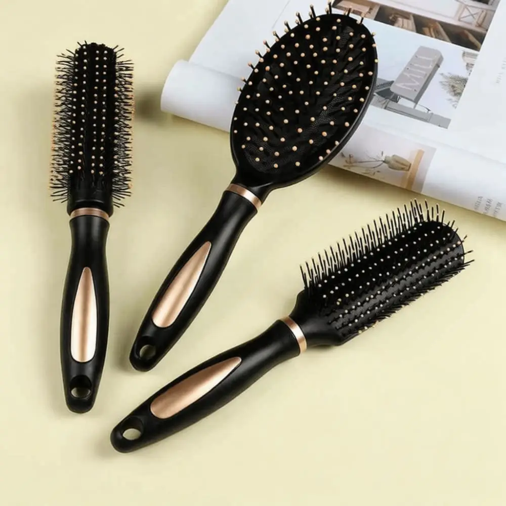 Versatile Hair Styling Brush Air Cushion Massage Scalp Comb Round Skeleton Vent Tool For Drying And Curled Hair