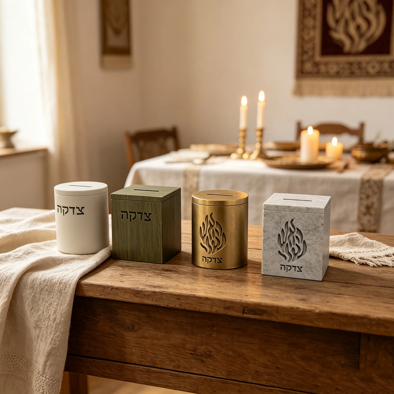 Silikonform für Judaica Tzedakah Box, Silikonform für Münzbank mit hebräischem Text, DIY-Gießform für Zement und Gips, jüdischer Feiertag – Detail 8