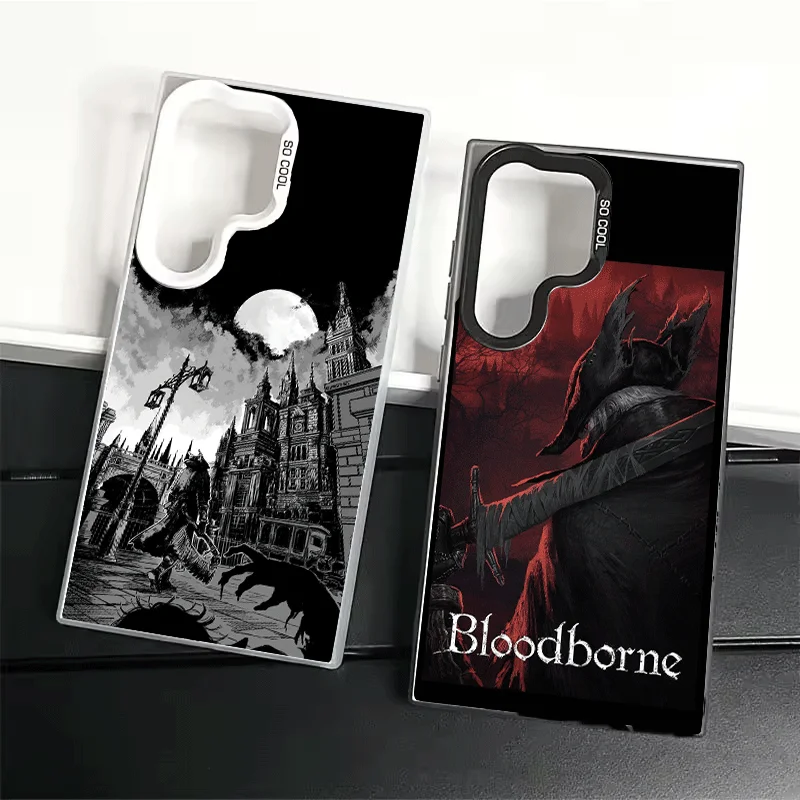 B-Bloodborne Game Soft Phone Case for Samsung Galaxy S24 S25 FE S26 Edge S23 Ultra S22 Plus S21 + Shockproof Cover Back Shell