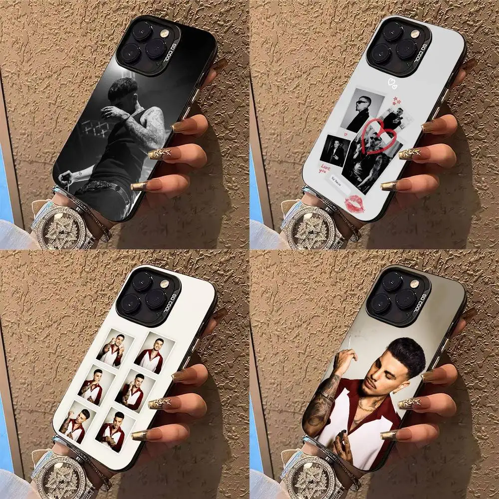 

Singer R-Rauw Alejandro Phone Case For iPhone 17,16,15,14,13,12,X,8,Pro,Max,Plus,E,SE4,Air,Mini IMD Matte Black