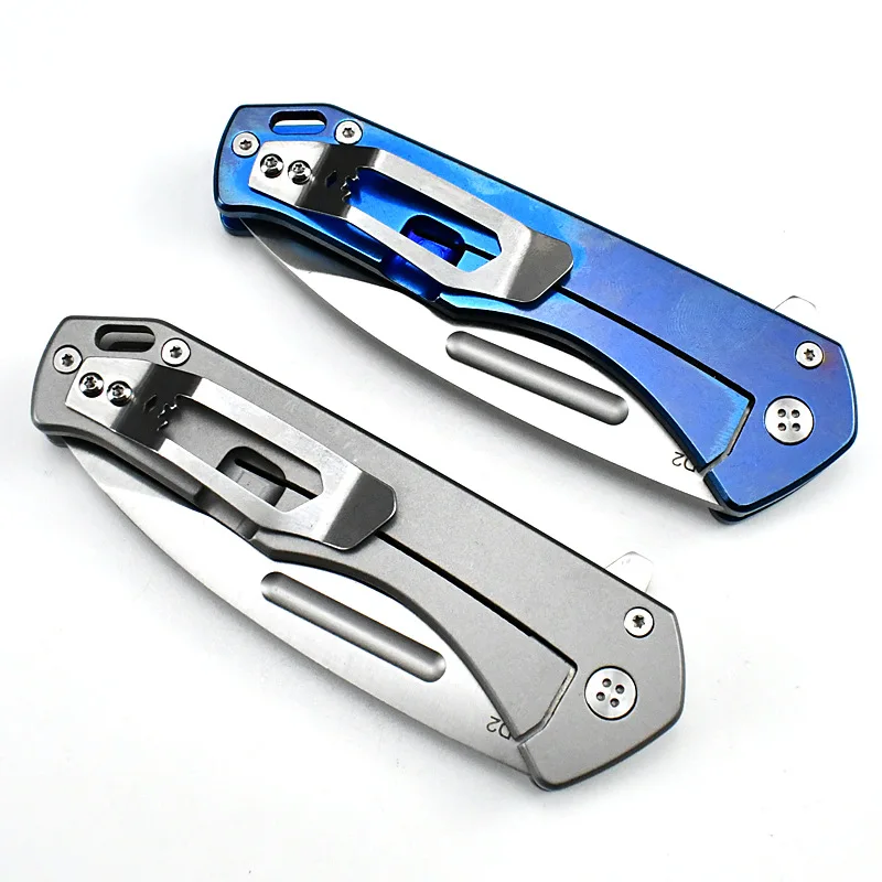 Cuchillo plegable de bolsillo MFD 6241 para acampar al aire libre, hoja D2 con mango 440C, cuchillos de cocina tácticos de supervivencia para caza, herramientas EDC