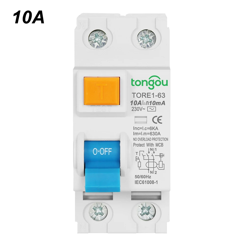 

For Home Electrical Systems Differential Breaker 230V Breaker Easy Installation 10mA Sensitivity 230V Rated Voltage