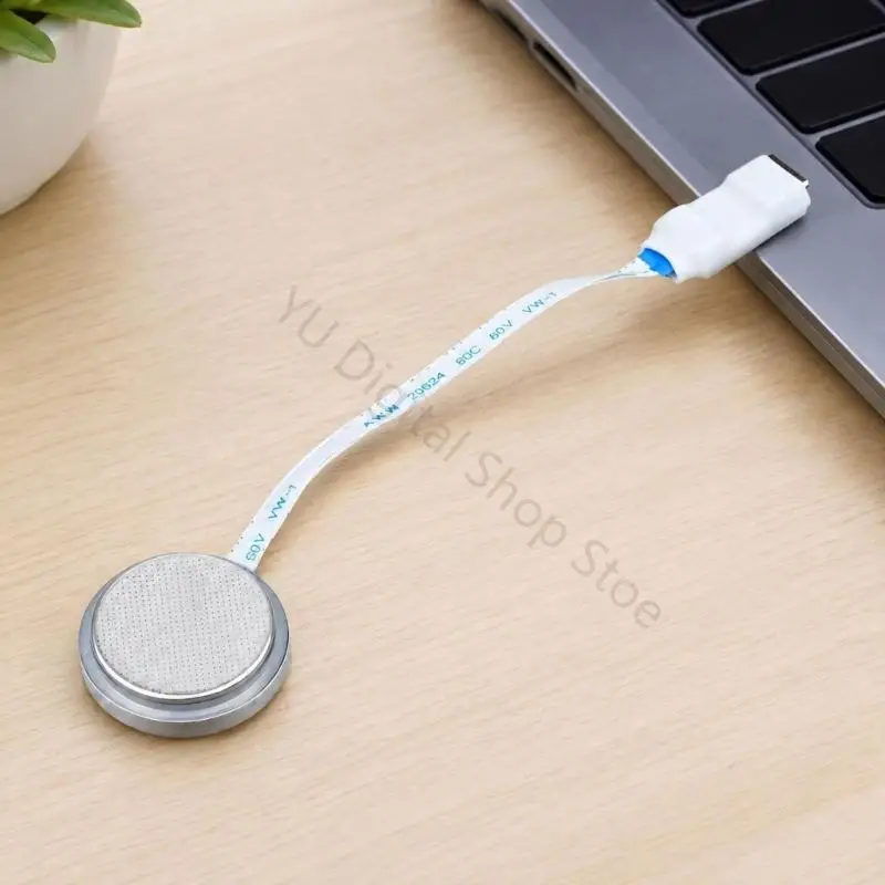 96BA CR2450 Dummy Coin Cell Adapter with Flat Ribbon Routing Cable Cord Wire