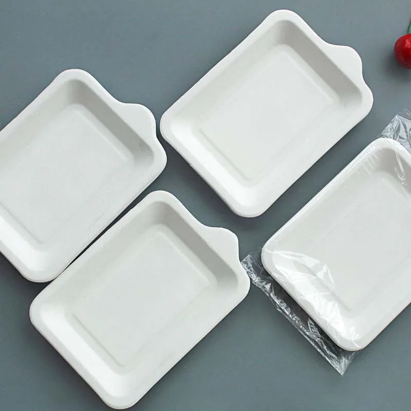 

Disposable Food Plates Picnic Barbecue Party Cake Plate Portable Tableware Dessert Vegetable Fruit Waterproof Oil-proof Dishes