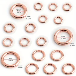 5PCS rose gold O-shaped die-cast ring metal round belt bag buckle chain bag closed ring wallet DIY sewing accessories