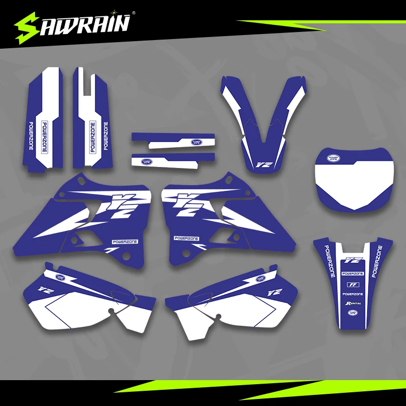 

Мотоциклетные графические фоны Sawrain, наборы наклеек для YAMAHA 96-01YZ125 250 01