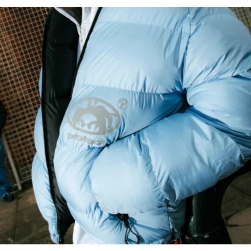 

Осенне-зимняя теплая двусторонняя куртка в американском ретро-стиле с вышивкой, свободного кроя, с капюшоном, в стиле хип-хоп, повседневная, двусторонняя.