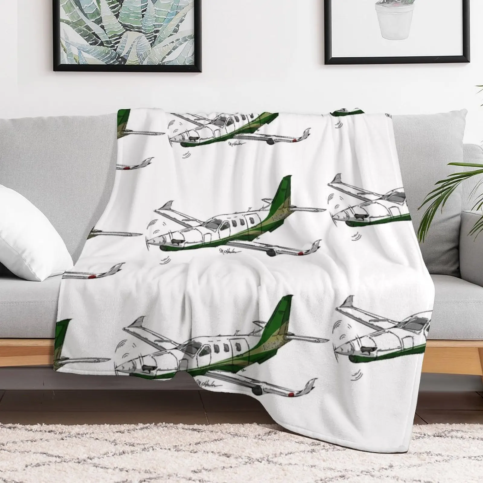 Socata TBM 700 N900WF Throw Blanket blankets and throws Fashion Sofas heavy to sleep Blankets