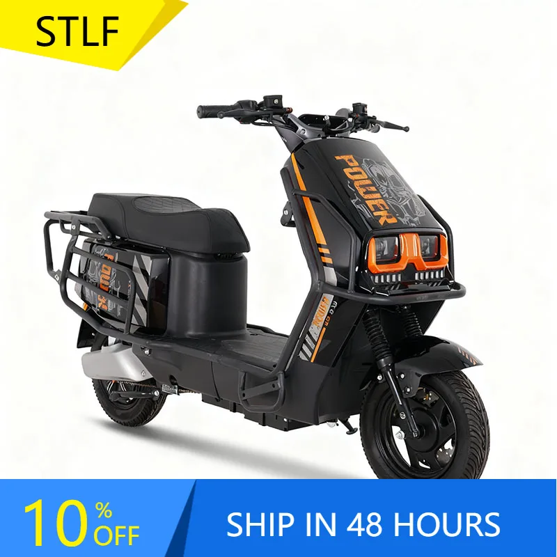 800W 1200W 60V 72V Adult Electric Motorcycle Scooter Two Wheel  High Power Moped