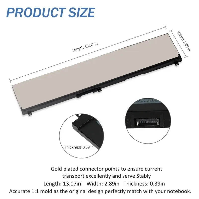 NYFJH Laptop Battery for Dell Precision 7530 7730 7540 7740 Series P34E P34E001 P34E002 P74F P74F001