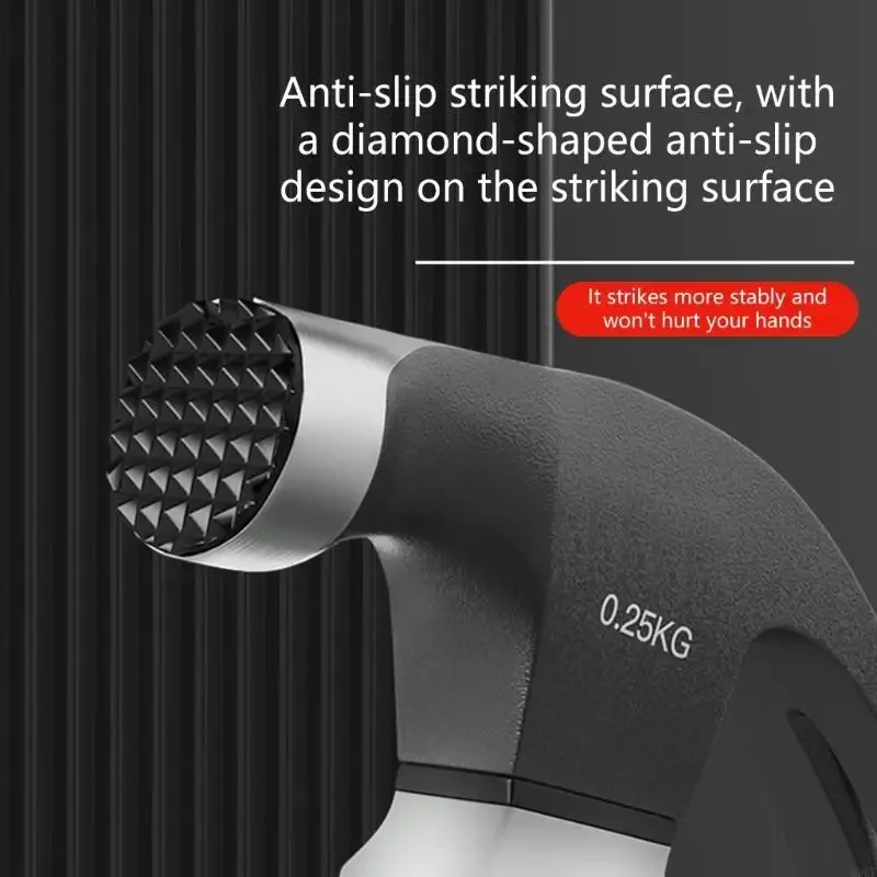 مطرقة مخلب شاقة متعددة الوظائف مطرقة مستقيم مخلب مع أداة امتصاص الصدمات أداة يد المطرقة الشاقة