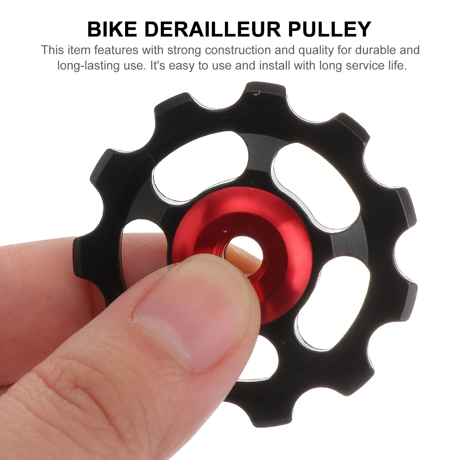 

2pcs Aluminum Alloy Rear Derailleur Pulley 11T For Mountain Bike Durable Easy Install Replacement Compatible 13T Lightweight