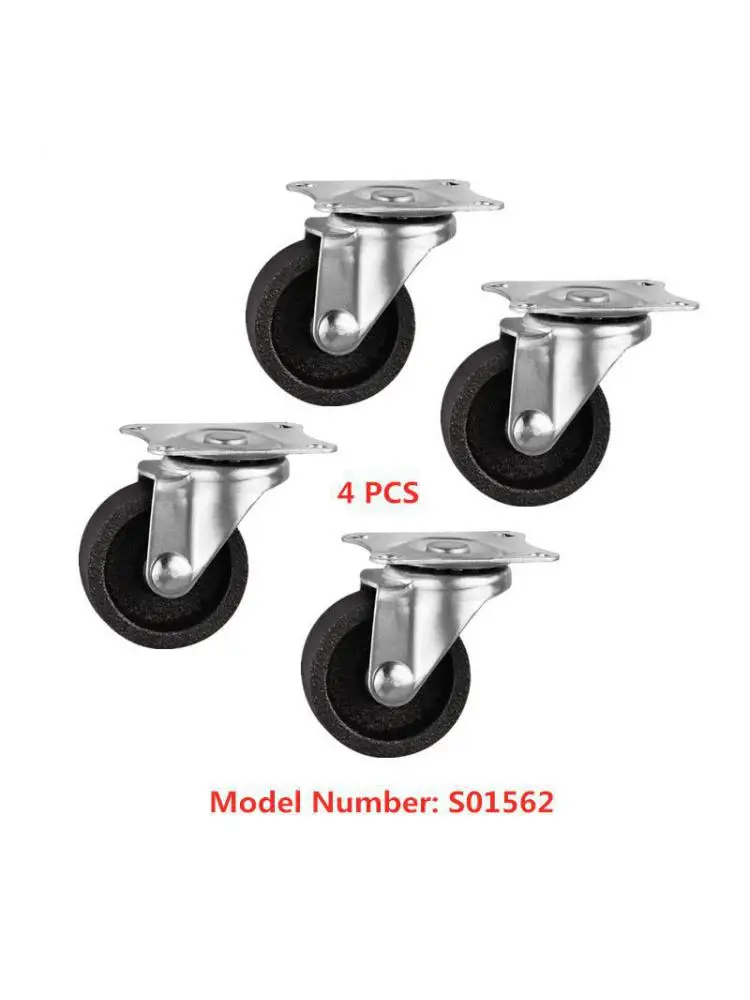 4 Pcs/Lot Casters 1.5 Inch Cast Iron Caster Diameter 4cm All Angle Wheel Height 5cm Furniture Factory Direct