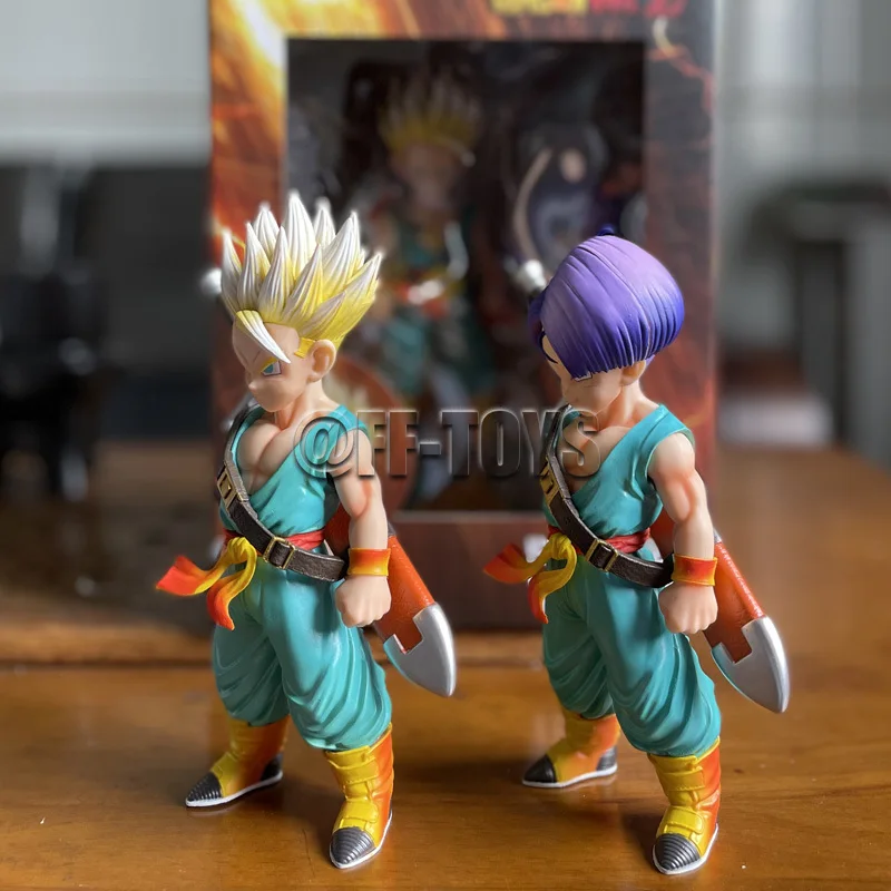 18CM Anime Dragon Ball Z Kid Trunks Figure Super Saiyan Gotenks PVC Action Figures Collection Model Toys for Children Gifts