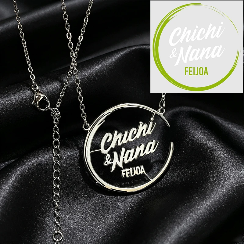 DIY Design Custom Your Logo Pendant Necklace Stainless Steel Woman Kids Personalized Picture Drawing Photo Necklace Jewelry Gift