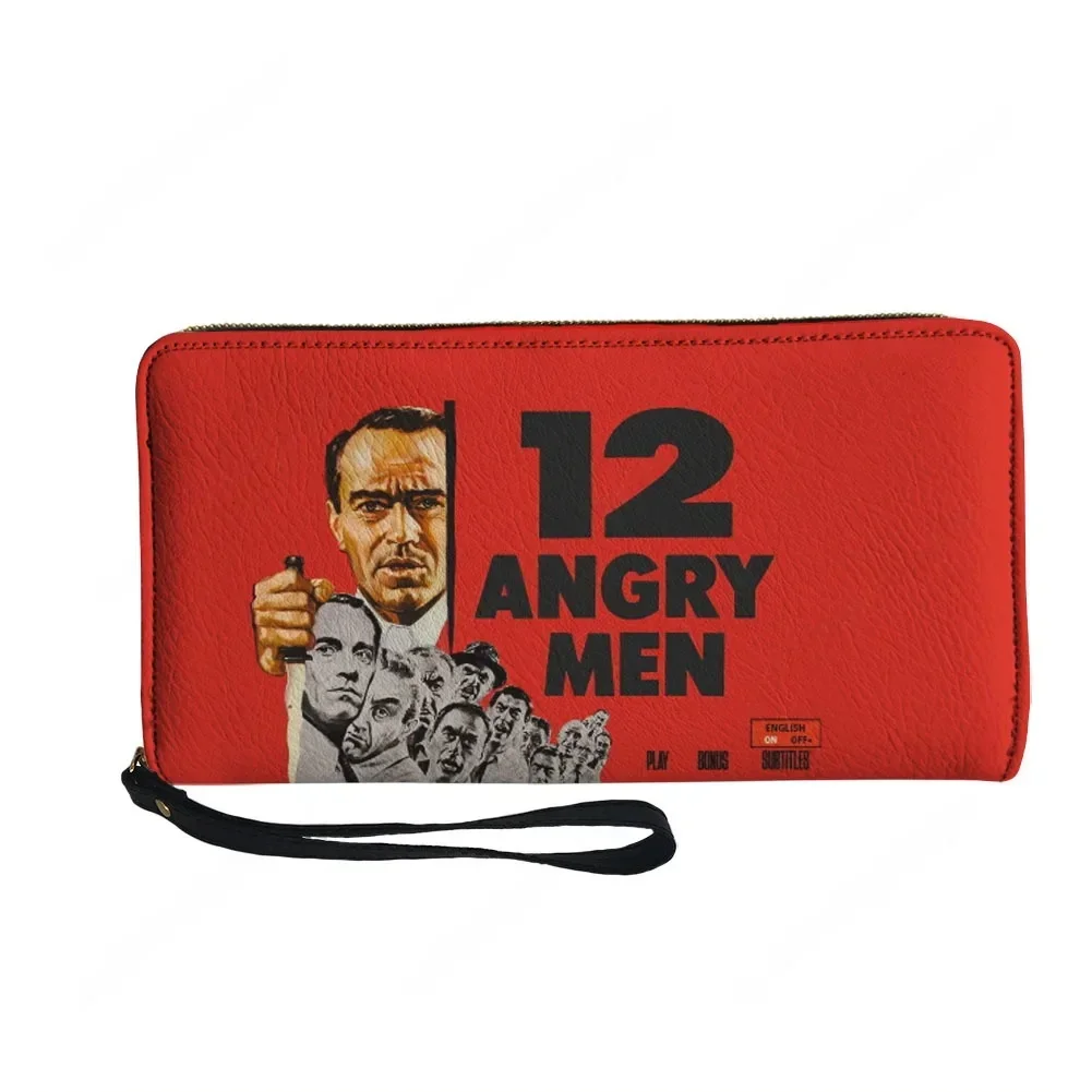 12 Angry Men movie retro poster old movie Custom Wallet Purse Sprunki Zipper Long Wallets Double Print  Portable Wallet Gift Bag