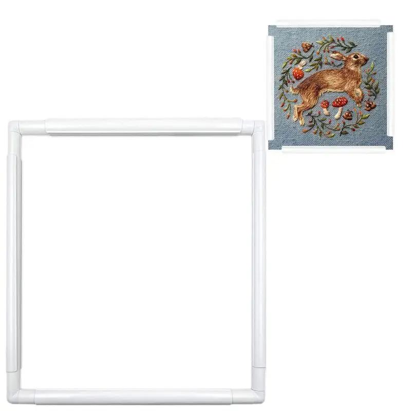 Square Embroidery Frame Universal Cross Stitch Clip Frame Needlepoint DIY Sewing Quilting Hoop For Punch Needle Silk-Painting