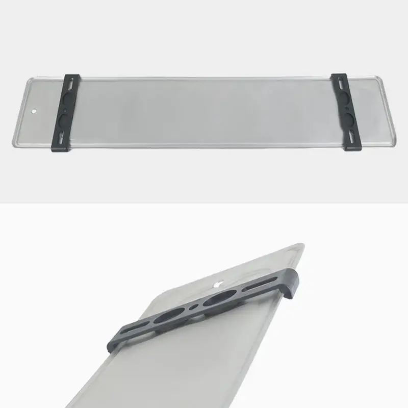 Frameless License Plate Mount License Plate Bracket Car Tag Frame For car Front And Rear Car Tags For European/Russian License