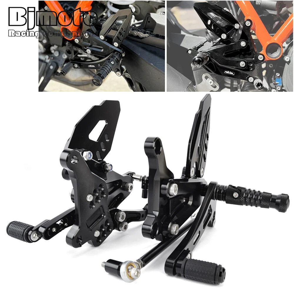 Motorcycle Footrest Kit Adjustable Rear Sets for KTM 1290 1390 super duke/R 2020-2024 Rearsets