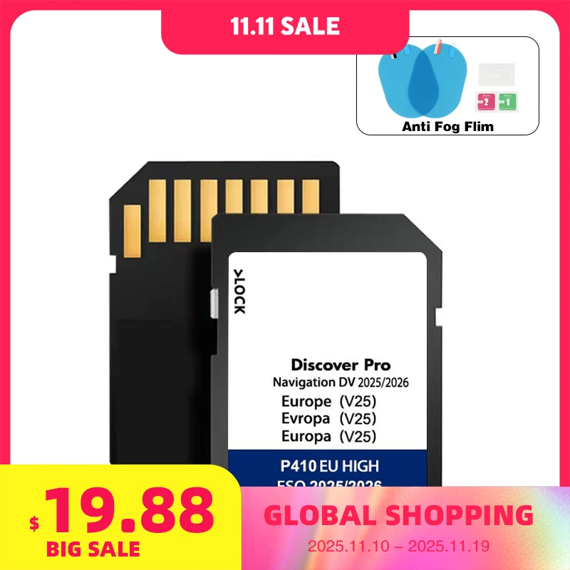 

Original 2025-2026 for VW Passat Touran Tiguan Vehicle Navigation Discover Media SD Card Map Europe V25 Discover Pro Media