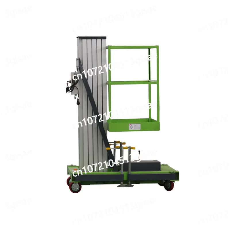 

Single Column Aluminum Alloy Lift Small Hydraulic Lifting Platform Electric Climbing Ladder Indoor Mobile Aerial Work Vehicle
