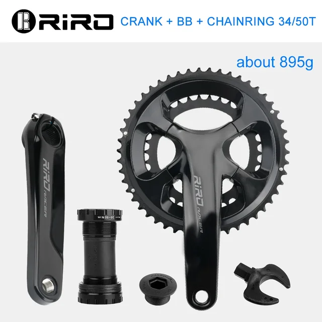 RIRO RACER R9 Road Bike Intergrated Crankset 170mm 110BCD 34-50T